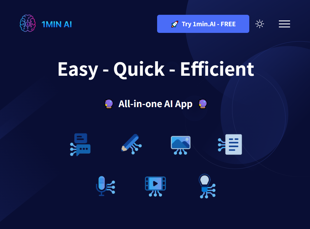 1MinAI Alternative - Full Image2Video Platform
